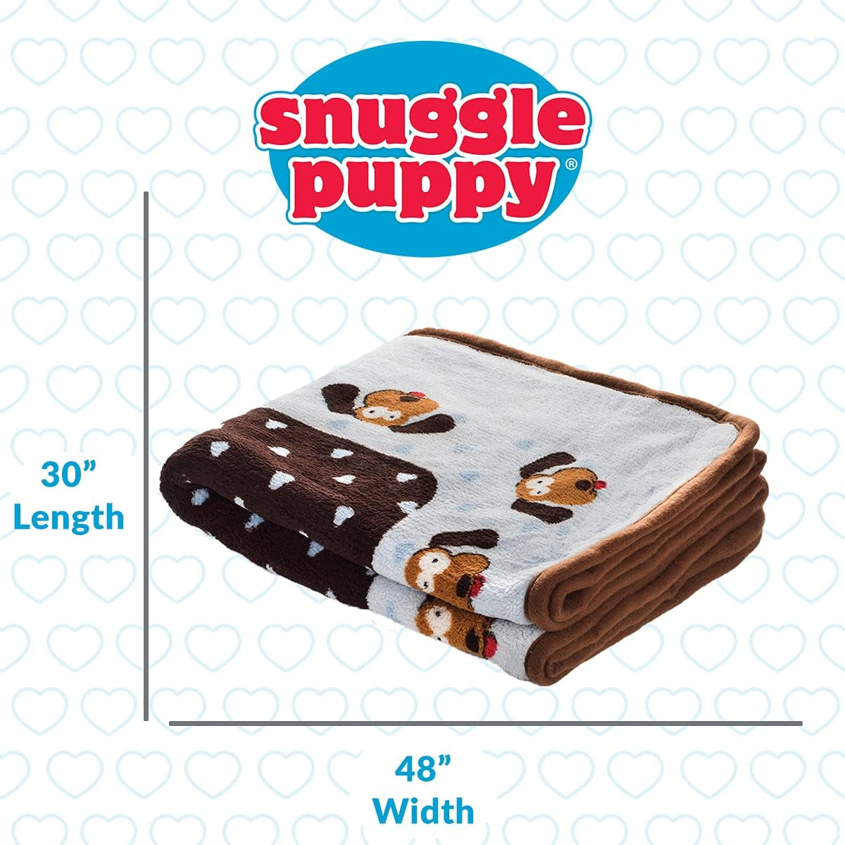 Snuggle Puppy Blanket for Pets - Extra Soft and Long Lasting - Blue Pattern